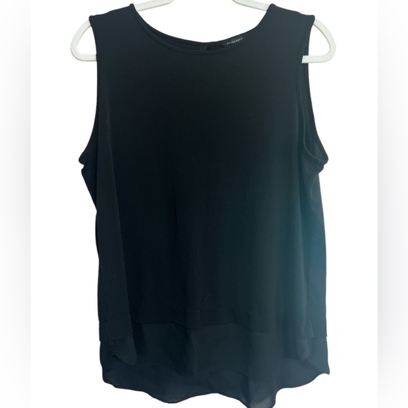 Banana Republic Tops - Banana Republic Sleeveless Shirt with sheer hem Size Large
